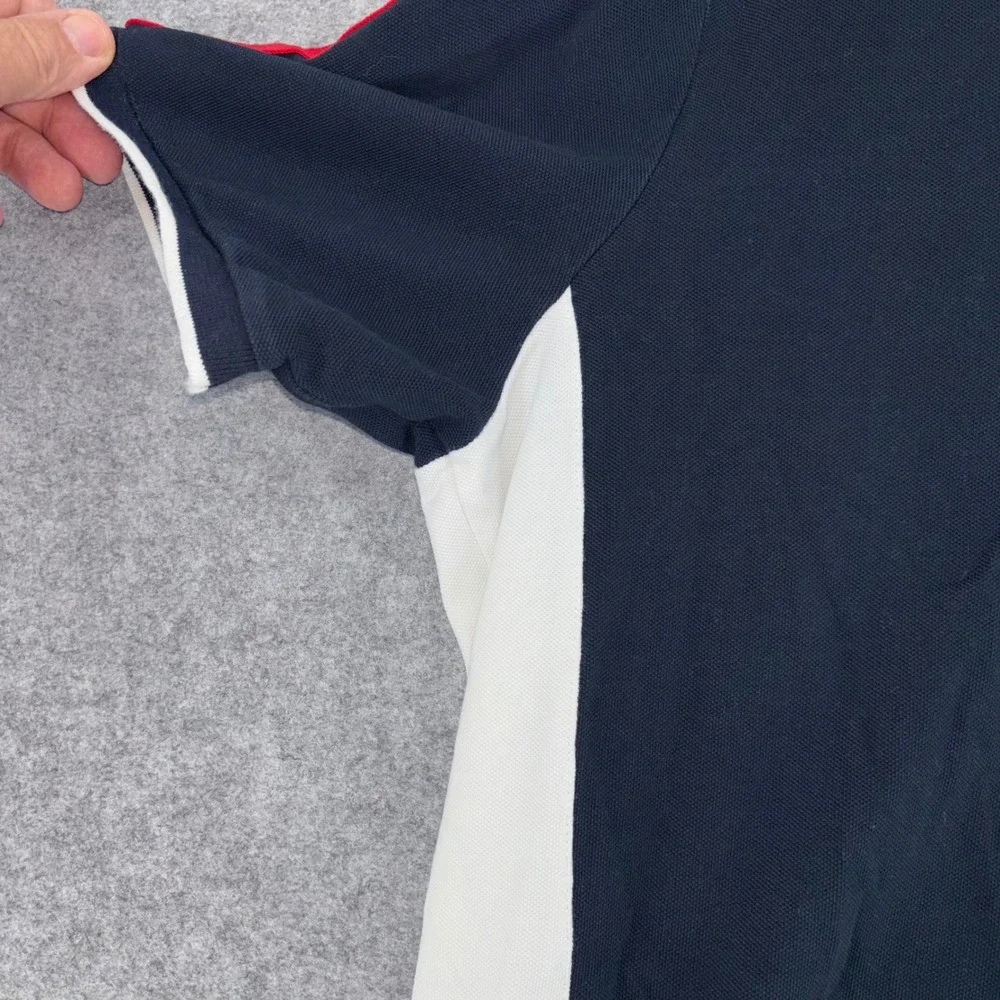 Polo Ralph Lauren Mens XL Big Pony Polo Shirt Navy Blue White Red Classic Fit